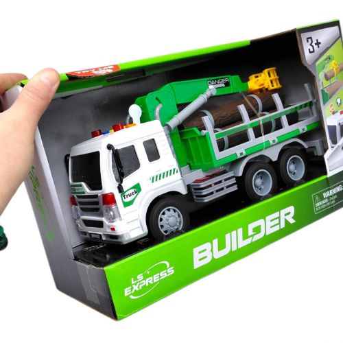 Фрикційна вантажна машинка з навантажувачем і дровами