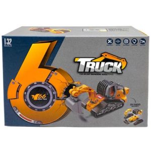 Металевий трактор з набором ковшів (7х12х17см)