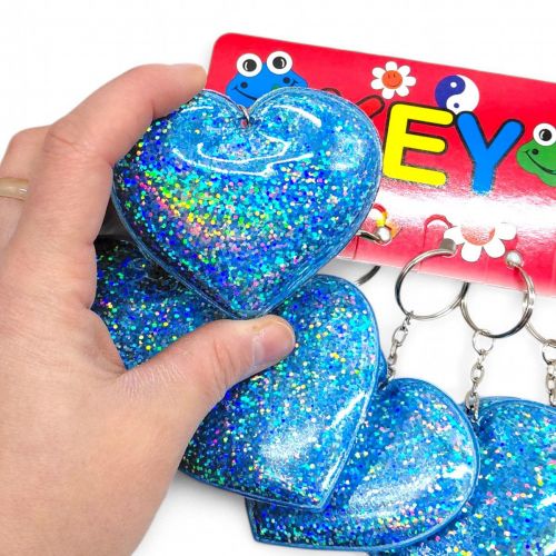 Брелок "Сердечко" блискуче (12 шт)