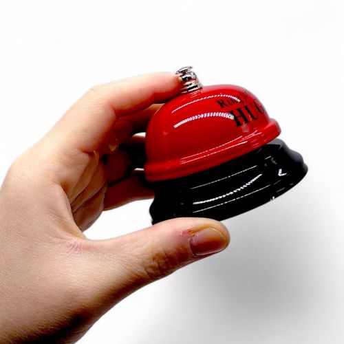 Дзвіночок настільний HUG (ЧЕРВОНИЙ)