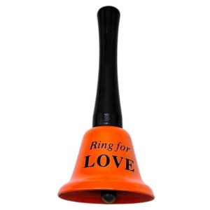 Дзвіночок довгий "LOVE" 12,5 см (ПОМАРАНЧЕВИЙ)