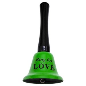 Дзвіночок довгий "LOVE" 12,5 см (ЗЕЛЕНИЙ)