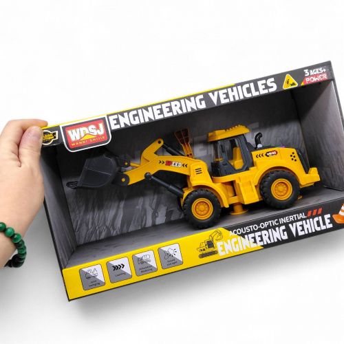 Іграшка будівельна машинка Бульдозер зі світлом і звуком масштаб 1:16