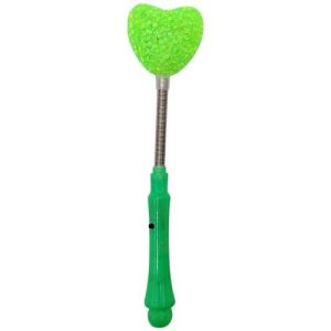 Паличка світяшка, святкова (мікс видів: сердечко, квітка, зірочка) ЗЕЛЕНА