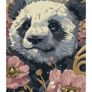 Картина за номерами "Квіткова пандочка" 40х50 см