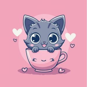 Картина за номерами "Пухнастий чайочок" 30х30 см