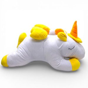 Мʼяка іграшка "Чарівний єдиноріг", білий+жовтий