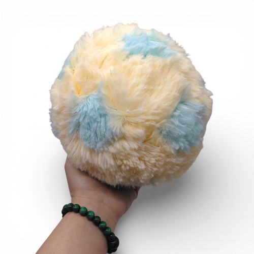 МʼЯКА ІГРАШКА-ПОДУШКА МʼЯЧИК (М) 0171 УКРАЇНА (КРЕМОВИЙ)