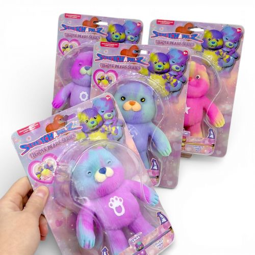 Іграшка-тягнучка "Стрейчапалз" 14см, серія TIE DYE BEARS (ВИД3)