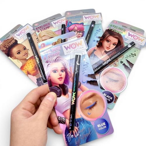 Підводка для очей + штампик, мікс видів (МІСЯЦЬ)