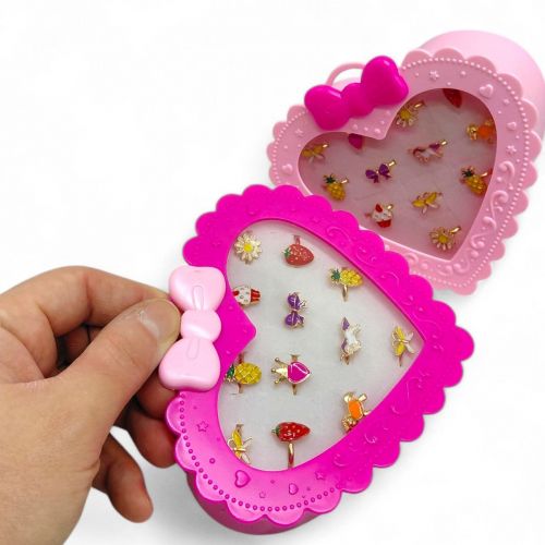 Набір дитячих кілечок Казковий настрій (МАЛИНОВИЙ)