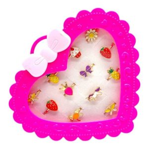 Набір дитячих кілечок Казковий настрій (МАЛИНОВИЙ)