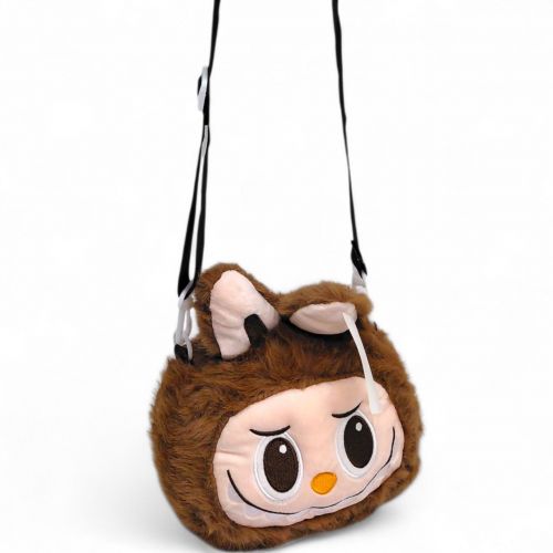 Мяка іграшка-сумочка "LABUBU/ЛАБУБУ" (Бузковий)