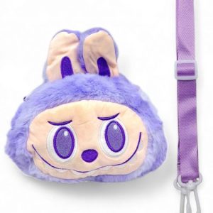 Мяка іграшка-сумочка "LABUBU/ЛАБУБУ" (Бузковий)