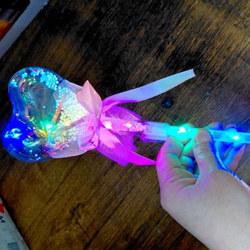 Іграшка зі світлом "Серце на паличці" 38 см (ФІОЛЕТОВЕ)