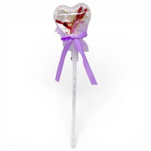 Іграшка зі світлом "Серце на паличці" 38 см (ФІОЛЕТОВЕ)