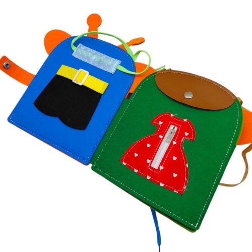 Логічна папка (фетр, годинник, застібки, рахівничка, шнурівка, ремінець)