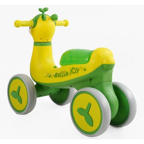 Велобіг JOY 4-х колісний (колеса PU, рама пластик, УКРАЇНСЬКЕ ОЗВУЧУВАННЯ та підсвічування) в коробці