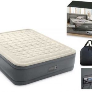 Intex Велюр матрац 64926 ND (2) 152х203х46см, вбудований електронасос PremAire, двоспальний