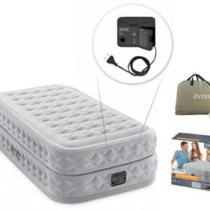 Велюровий матрац "Twin" 99х191х51 см, вбудований електронасос, подушка, одномісний