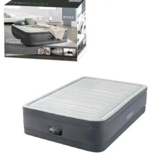 Велюровий матрац 137х191х46 см, вбудований електронасос, Півторамісний