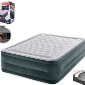 Велюровий матрац комфорт квін, двоспальний, з вбудованим насосом 220-240V, в коробці