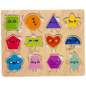 Вкладиші деревʼяні, 22,5х18 см (ГЕОМЕТРИЧНІ ФІГУРИ)