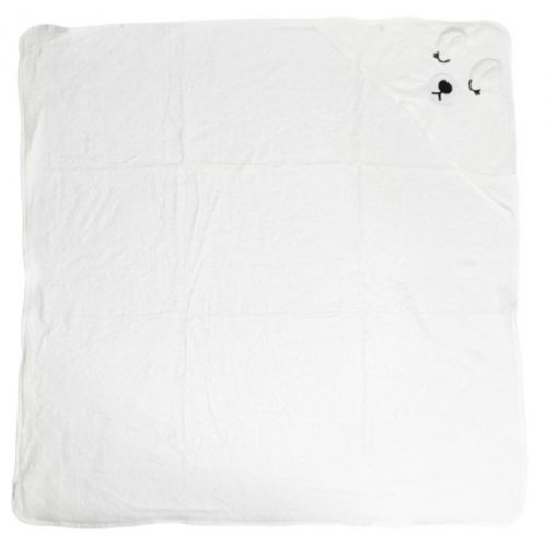 Дитячий рушник з капюшоном, розмір 80*80 см (БІЛИЙ)