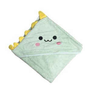 Дитячий рушник з капюшоном, розмір 80*80 см (ЗЕЛЕНИЙ)