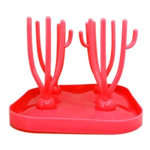 Сушка для дитячих пляшечок "Кактус" (червона)