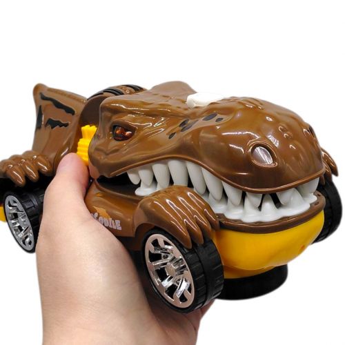 Машина "Крокодил" з димом, світлом і музикою, в коробці ZR192-3 р.22*8,8*10,4см