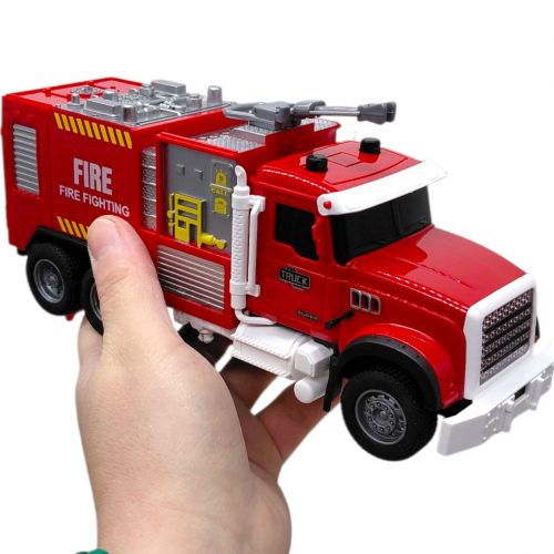 Машина інерційна "Пожежна" озвучена, зі світлом, з паром (в коробці 24x9,5x13 см) (ВИД 2)