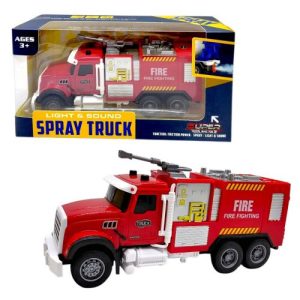 Машина інерційна "Пожежна" озвучена, зі світлом, з паром (в коробці 24x9,5x13 см) (ВИД 2)