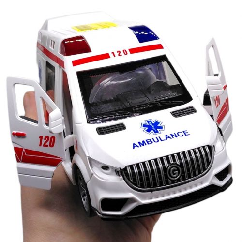 Машина інерційна озвучена, зі світлом (ШВИДКА ДОПОМОГА)