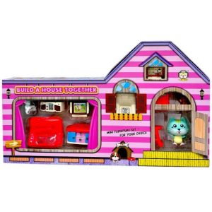 Набір кімната іграшкова з меблями (РОЖЕВА)