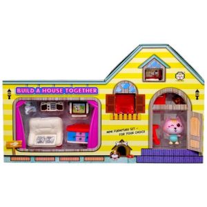 Набір кімната іграшкова з меблями Нappy Family (ЖОВТИЙ)