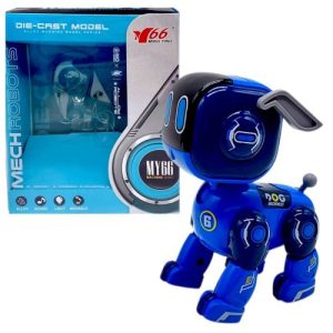 Металевий песик, світло, звук (СИНІЙ)