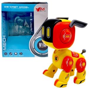 Металевий песик, світло, звук (ПОМАРАНЧЕВО-ЖОВТИЙ)