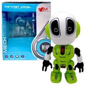 Металевий індуктивний робот, світло, звук (САЛАТОВИЙ)