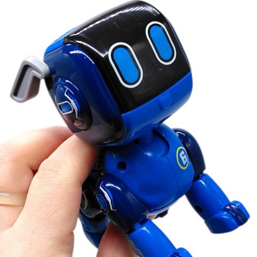 Металевий динозавр, світло, звук (БІЛО-БЛАКИТНИЙ)