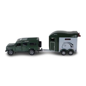 Ігровий набір - LAND ROVER (з причіпом і фігурками коней)