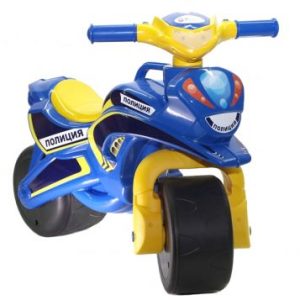 Мотоцикл-каталка "Поліція" (синій)