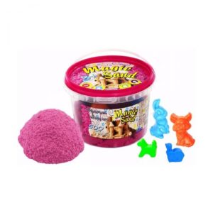 Кінетичний пісок "Magic Sand", 500 г, з формочками (рожевий)