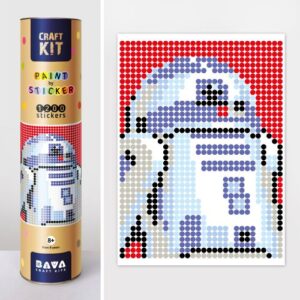 Картина за номерами з наклейками "Робот"