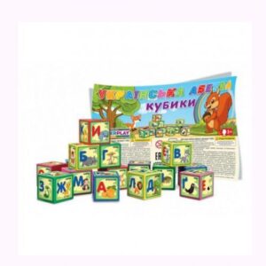 Кубики "Абетка", 9 деталей, укр