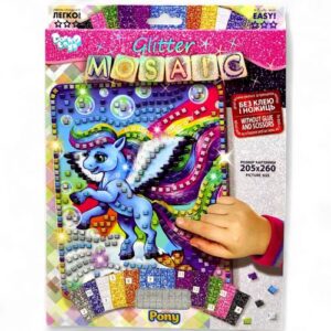 Набір для творчості "Блискуча мозаїка: Поні", блакитний