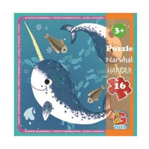 Пазли "В океані", (нарвал), 16 елементів