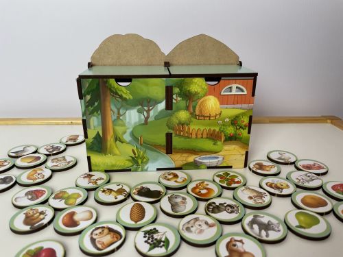 Чарівна скринька "Дикі та домашні тварини"