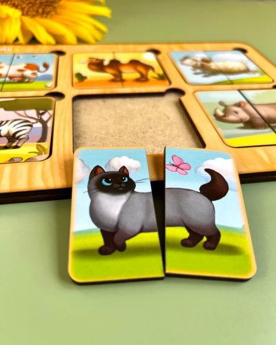 Сортер-пазл "Дивовижні тваринки" (mini)