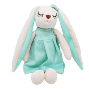 Мʼяка іграшка "Зайчик у сукні", мʼятний